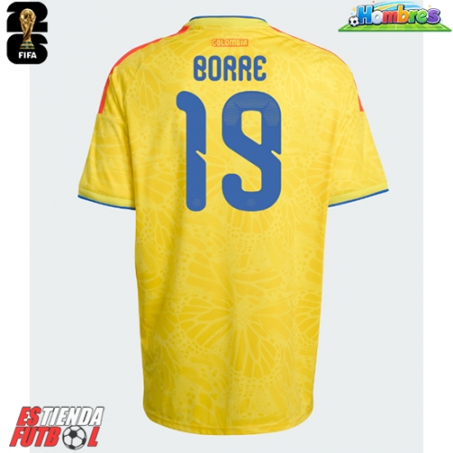 Colombia Rafael Santos Borre #19 Primera Equipación Mundial 2026 Manga Corta